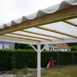 Installation de pergola en PVC Gueret